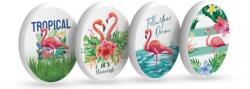 Silka Radiera pentru creion, 44x58x10mm, PVC-free, nu lasa reziduuri, SILKA Flamingo - forma ovala - alba (SK-501273)