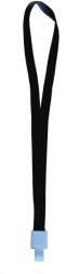 Kejea Lanyard textil, 15mm latime, sliding clip, KEJEA - negru (KJ-K-1529-BK) - forit
