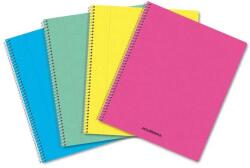Aurora Caiet cu spirala, A5, 60 file - 80g/mp, coperta PP transparent color, Aurora - matematica (2160PPQ5) - forit