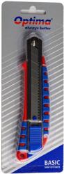 Optima Cutter Optima Basic, lama 18mm SK7, sina metalica, ABS cu rubber grip (OP-382000251)