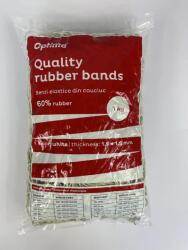 Optima Benzi elastice Optima Elastice pentru bani, 60% cauciuc, 1kg/punga, D 50, grosime 1.5mm x 1.5mm, Optima - albe (OP-601015050)