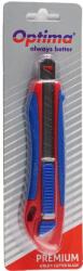 Cuttere OPTIMA Cutter Optima Premium, lama 9mm + 2 rezerve SK5, auto-incarcare, sina metalica, ABS cu rubber grip (OP-382001122)