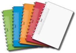 Aurora Caiet A4, 72 file - 90g/mp, coperta PP transparent color, AURORA Adoc - dictando (6011.000)