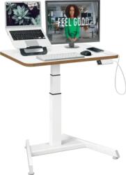 Leitz Birou ergonomic LEITZ Ergo, electric, ajustabil pe inaltime, pentru pozitia sezut/in picioare, alb (L-65340001) - forit