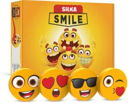 Silka Cutie cu radiere pt creion, nu lasa reziduuri, 36buc/cutie, SILKA Smile-forma rotunda, design asorta (SK-501686)