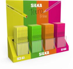 Silka Display cu creioane, 4culori x 72buc(288buc)/display, SILKA Tetra Prime (SK-514990)