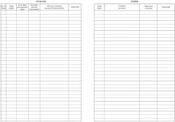 Formulare tipizate Registru intrare-iesire corespondenta orizontal , A4 , 100 coli/carnet , coperta mucava (NL-011842) - forit