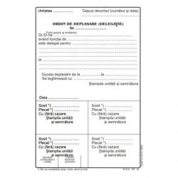 Formulare tipizate Ordin deplasare, format A5, 100 coli/carnet (NL-011590)