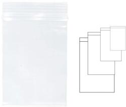 Kangaro Pungi plastic cu fermoar pentru sigilare, 60 x 80 mm, 100 buc/set, KANGARO - transparente (RD-341125) - forit