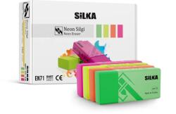 Silka Radiera pentru creion, 39.5x18.5x12mm, PVC-free, nu lasa reziduuri, SILKA Neon - culori asortate (SK-501228)