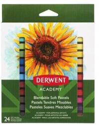 Derwent Creioane pastel soft DERWENT Academy, 24 buc/set, diverse culori (DW-98216)