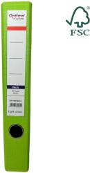 Optima - Clasic & Premium Biblioraft A4, plastifiat PP/paper, margine metalica, 50 mm, Optima Classic - verde deschis (OP-50045013)
