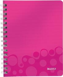 Leitz Caiet de birou A5, Leitz WOW Get Organized, A5, dictando - roz metalizat (L-46390023) - forit