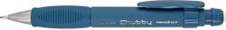 PENAC Creion mecanic PENAC Chubby, rubber grip, 0.7mm, con si varf metalic, radiera retractabila, teal (P-MP0407-TQ)