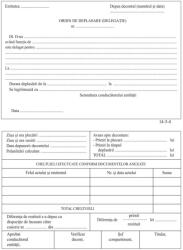 Formulare tipizate Ordin deplasare, format A5, 100 coli/carnet - orizontal (NL-012245)