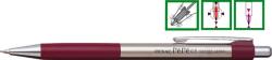 PENAC Creion mecanic metalic Penac Pepe, rubber grip, 0.5mm, varf metalic - accesorii bordeaux (P-SB0102-09) - forit