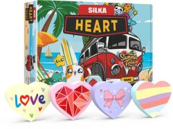 Silka Cutie cu radiere pt creion, nu lasa reziduuri, 36buc/cutie, SILKA Heart-forma inima, design asortat (SK-501709)