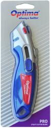 Optima Cutter Optima Pro, lama trapezoidala + 4 rezerve SK2 tratate, 2 functiuni, zinc cu rubber grip (OP-380009171) - forit