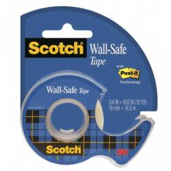 3M 3M-Scotch Dispenser cu banda adeziva invizibila, pt. perete, nu lasa urme, 19mm x 16.5m, 3M - SCOTCH WallSafe (3M-UU009254309)