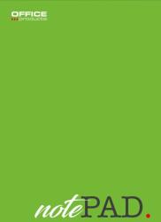 Office Products Blocnotes A4, 50 file - 60gsm, lipit pe latura mica, coperta verde, Office Products - matematica (OF-16045013-99) - forit