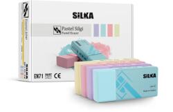 Silka Radiera pentru creion, 39.5x18.5x12mm, PVC-free, nu lasa reziduuri, SILKA Pastel - culori asortate (SK-503574)