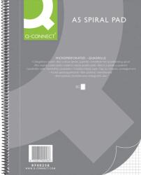 Q-CONNECT Caiet cu spirala, A5, 80 file - 70g/mp, 4 perf. , coperti carton, Q-Connect - matematica (KF00258)