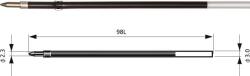 PENAC Rezerva PENAC BR98C, 2 buc/set, 0.7mm, pt Sleek Touch, Pepe, RBR, RB-085B, CCH-3, Multi 1000-D2 - ro (P-BR98C0702-PB2)