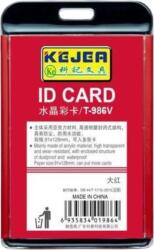 Kejea Buzunar PVC, pentru ID carduri, 85x54mm, orizontal, 5 buc/set, KEJEA - rosu (KJ-T-554H-RE)