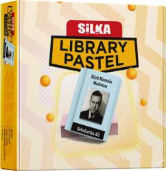 Silka Cutie cu radiere pt creion, nu lasa reziduuri, 36buc/cutie, SILKA Library Pastel - design carti de c (SK-502027)