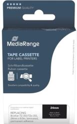 MediaRange Banda etichete MediaRange Banda etichete MediaRange 24mm 8m alb pe negru (MRBTZ355)