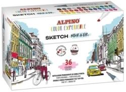 Alpino Set markere cu doua capete, varf rotund/tesit, ALPINO Color Experience (MS-AR001066)