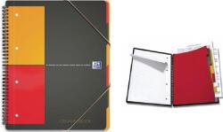 OXFORD Caiet A4, spirala dubla, 80 file - 80g/mp, 4 perf. , coperta PP, Oxford Organiserbook - matematica (OX-100102777)