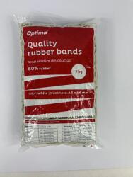 Optima Benzi elastice Optima Elastice pentru bani, 60% cauciuc, 1kg/punga, D 90, grosime 1.5mm x 1.5mm, Optima - albe (OP-601015090)