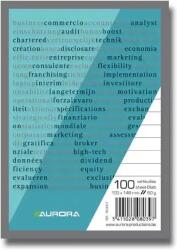 Aurora Blocnotes capsat, A6, 100 file - 60g/mp, microperforatii, Aurora Office - dictando (1600GT)