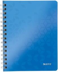 Leitz Caiet de birou LEITZ WOW, PP, FSC, reciclabil, A5, 80 coli, cu spira, matematica, albastru (L-46410036)