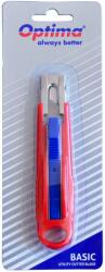 Cuttere OPTIMA Cutter Optima Basic, lama trapezoidala SK5, auto-retractabil, sina metalica, ABS (OP-383012333)