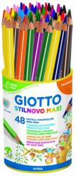 GIOTTO Creioane colorate 48 culori/tub, GIOTTO Stilnovo Maxi (GT-000226300)