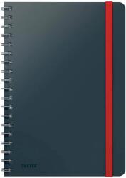 Leitz Caiet LEITZ Cosy, coperta dura, FSC, reciclabil, B5, 80 coli, cu spira, dictando, gri antracit (L-45270089)