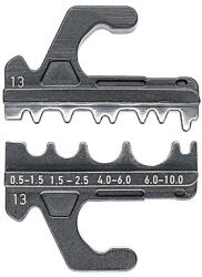 KNIPEX Krimpelő profil szigeteletlen terminálokhoz + homlokillesztőkhöz KNIPEX 08599 (97 39 13)