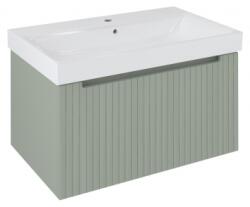 Sapho NELIO STRIP mosdótartó szekrény, 2 fiókkal, 76, 5x44x49cm, verde (NL080-4444S)