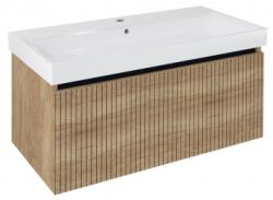 Sapho NELIO STRIP mosdótartó szekrény, 2 fiókkal, 96, 5x44x49cm, alabama tölgy (NL100-2322)
