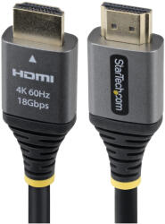 StarTech StarTech. com HDMMV5F 1, 5 M Fekete, Ezüst HDMI kábel (HDMMV5F)