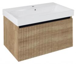 Sapho NELIO STRIP mosdótartó szekrény, 2 fiókkal, 76, 5x44x49cm, alabama tölgy (NL080-2322)