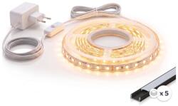SmartLED SET 1x bandă LED MYLIVING LIGHTSTRIP LED/22W/230V 5m + 5x profil încastrat 1 m (SD0029A)