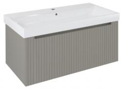 Sapho NELIO STRIP mosdótartó szekrény, 2 fiókkal, 96, 5x44x49cm, agila (NL100-4343S)