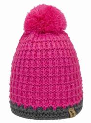 DOLL rózsaszín sapka lányoknak pomponnal, 100% poliakrilnitril