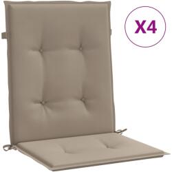 vidaXL 4 db tópszínű oxford szövet háttámlás székpárna 100x50x3 cm 47563 (47563VidaXL)