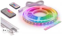 SmartLED Set 1x bandă LED RGBW NEO LITE LED/24W/230V 5 m IP65 Wi-Fi + 5x profil de 1 m + telecomandă (SD0106C)