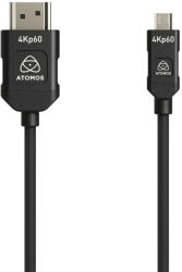 Atomos ATOM4K60C7 0, 45 M Fekete HDMI kábel (ATOM4K60C7)