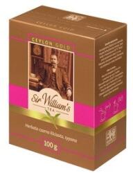  Sir William's Tea Ceylon Gold fekete tea, 100 g, Srí Lanka-i teakeverék, természetes aroma, 3-5 perc áztatási idő